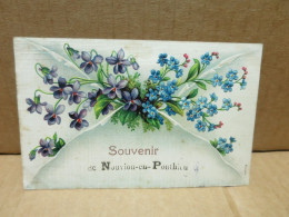 NOUVION EN PONTHIEU (80) Carte Fantaisie Gaufrée Souvenir - Nouvion