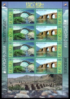 SALE!!! Nagorno Karabakh Karabaj Haute Karabakh Bergkarabach Artsak 2018 EUROPA CEPT BRIDGES Sheetlet Of 4+4 Stamps ** - 2018