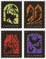 Etats-Unis / United States (Scott No.5420-23 - Spooky Silhouette) [**] Set Of 4 - Nuevos