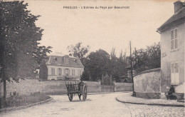 95 - PRESLES L'entrée Du Pays Par Beaumont Attelage Charrette - édition Fremont - Presles