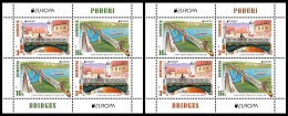 SALE!!! ROMANIA RUMANIA ROUMANIE RUMÄNIEN 2018 EUROPA CEPT Bridges 2 S/S Souvenir Sheets MNH ** - 2018