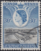 1954 Kenya,Uganda & Tanganyika ° Mi:EA 96, Sn:EA 108, Yt:EA 93, Queen Elizabeth II And Views - Kenya, Uganda & Tanganyika