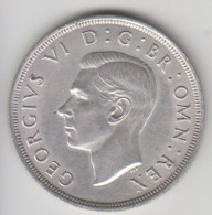 Georgius VI° Crown Moneta Argento 1937 QFDC Stupenda Moneta Da Collezione - Sonstige & Ohne Zuordnung