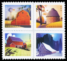 Etats-Unis / United States (Scott No.5549a - Barns) [**] Bloc - Unused Stamps