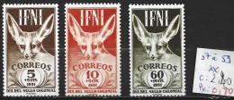 IFNI 57 à 59 ** Côte 2.40 € - Ifni