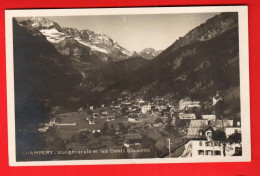 XZI-06 Champéry Et Les Dents Blanches. Perrochet-Matile 195. Circulé 1928 - Champéry