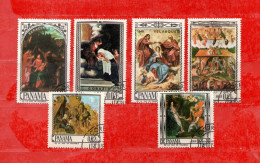 Panama °- 1967 -  Yvert . 434/437 + PA.403/404. Tableaux De Velasquez-Botticelli-Rubens. Ecc. - Paintings