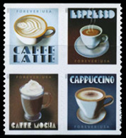 Etats-Unis / United States (Scott No.5572a - Espresso Drinks) [**] Center Bloc Of BK - Neufs