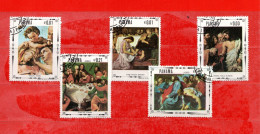 Panama °- 1967 -  Tableaux, La Vie Du Christ,  Yveret.466-467-468 + P.A 438-439  Pas Complète 5 Valeurs . - Gemälde