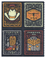 Etats-Unis / United States (Scott No.5618a - Wester Wear) [**] Left Side Bloc - Unused Stamps