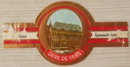 D03 Lot Bagues De Cigares  Derk De Vries  Ville  Aken  1 Pièce - Bagues De Cigares