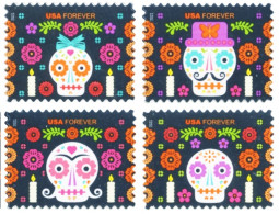 Etats-Unis / United States (Scott No.5640-43 - Day Of The Dead) [**] Set Of 4 - Ongebruikt