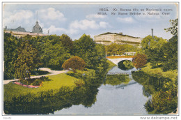 Riga Kr. Barona Tilts Un Nacionalā Opera - 1 March 1927 - Colored Picture Postcard - Lettonie