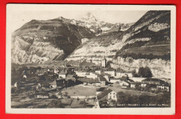 XZI-15 Saint-Maurice Et La Dent Du Midi. Cime De L'Est. Jullien 1809 ? Voir Scan. Cachet Militaire 1928 - Saint-Maurice