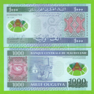 MAURITANIA 1000 OUGUIYA 2014 P-19 UNC - Mauritanie