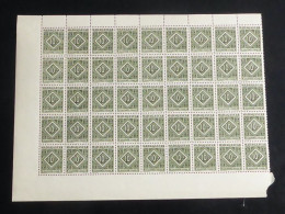 MADAGASCAR - 1947 - Taxe TT N°YT. 39 - 10f Olive - Bloc De 45 Bord De Feuille - Neuf Luxe** / MNH - Timbres-taxe