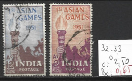 INDE 32-33 Oblitérés Côte 2.50 € - Used Stamps