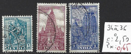 INDE 34 à 36 Oblitérés Côte 2.50 € - Used Stamps