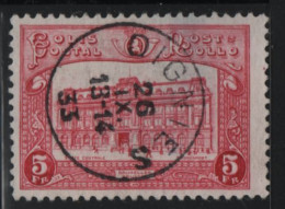 Belgium 1929-30 Used Sc Q178 5fr Central Post Office, Brussels Cancel - Oblitérés