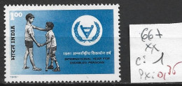 INDE 667 ** Côte 1 € - Unused Stamps