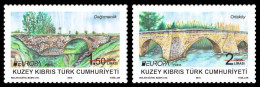 SALE!!! Chipre Turco Cyprus Turk Chypre Turkisch Zypern 2018 EUROPA CEPT BRIDGES 2 Stamps Set MNH ** - 2018