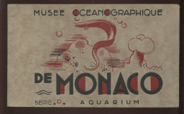 MONACO - MUSEE OCEANOGRAPHIQUE - CARNET DE 20 CARTES ANCIENNES - Oceanographic Museum