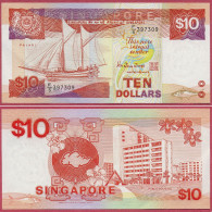 Singapore 10 Dollars Palari & Public Housing, 397309 F/5 This Note Is Legal Tender, (SUP) - Singapour