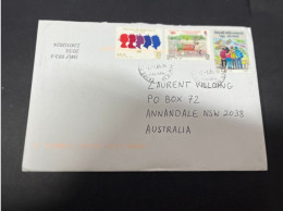 28-1-2024 (2 X 34) 1 Cover Posted From Italy To Australia (2024) With 3 Stamps - 2021-...: Marcophilia