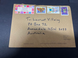 28-1-2024 (2 X 34) 2 Covers Posted From USA To Australia (2023/2024) - Lettres & Documents