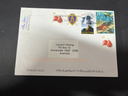 28-1-2024 (2 X 34) 2 Covers Posted From USA To Australia (2023/2024) - Brieven En Documenten