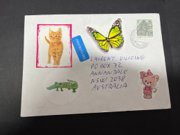 28-1-2024 (2 X 34) 1 Cover Posted From Czech Republic To Australia (2024) Z Stamp - Cartas & Documentos