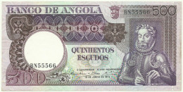 Angola - 500 Escudos - 10.6.1973 - Pick: 107 - Serie BN - Luiz De Camões - PORTUGAL - Angola