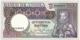 Angola - 500 Escudos - 10.6.1973 - Pick: 107 - Serie BO - Luiz De Camões - PORTUGAL - Angola