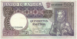 Angola - 500 Escudos - 10.6.1973 - Pick: 107 - Serie BP - Luiz De Camões - PORTUGAL - Angola