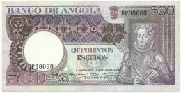 Angola - 500 Escudos - 10.6.1973 - Pick: 107 - Serie BP - Luiz De Camões - PORTUGAL - Angola