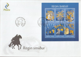 Faroe Islands FDC Mi Block 32 Regin The Blacksmith 2012 - Färöer Inseln