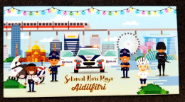 Singapore Police Force Cartoon Animation Hari Raya Angpao (money Packet) - Año Nuevo