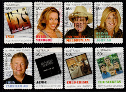 AUSTRALIA 2013  AUSTRALIAN LEGENDS (17th SERIES) " LEGENDS OF MUSIC "  (8) STAMPS  VFU - Gebraucht