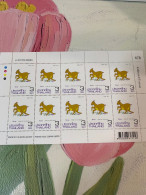 Thailand Stamp Sheet Zodiac 2015 Goat 10 Copies - Thailand