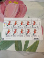 Thailand Stamp Sheet Zodiac 2015 Ox 10 Copies - Thailand