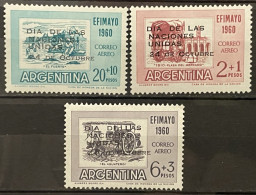 ARGENTINA - MNH** - 1960 - #  PA 78/81  3 STAMPS - Unused Stamps