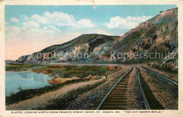 72637161 St_Joseph_Missouri Bluffs Looking North From Francis Street Depot Railw - Other & Unclassified