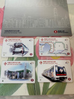 Hong Kong MTR Train Cards 25 Anniversary Ticket 2004 - Eisenbahnverkehr