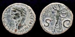 Claudius AE As Minerva Advancing Right - Die Julio-Claudische Dynastie (-27 / 69)