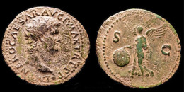 Nero AE As Victory Flying Left - The Julio-Claudians (27 BC To 69 AD)