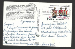 Jamaica 1978 PPC Postcard Of Columbian Watch Tower From Montego Bay To Canada 10c Military Band Franking - Jamaica (1962-...)