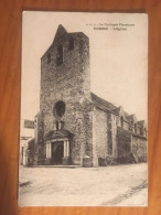 Cpa 24 Dordogne, DOMME L Eglise, Enseigne Café Touristes, éd P.D.S (imp Réunies Nancy), Non écrite - Domme