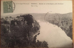 Cpa 24 Dordogne, Domme Turnac, Bords De La Dordogne Près Grolejac, éd P.D.S Série La Dordogne Pittoresque - Domme