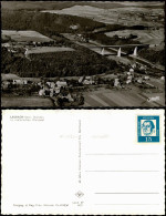 Ansichtskarte Laubach (Hessen) Luftbild Mit Autobahnbrücke 1962 - Laubach