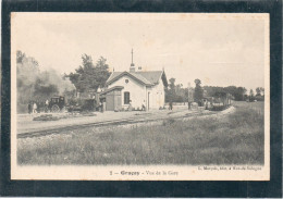 18 CHER - GRACAY Gare, Loco Et Diligence - Graçay